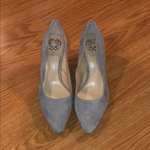 Gray velvet Vince Camuto heels size 7.5